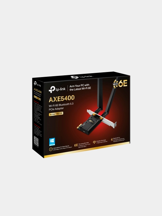 TP-Link Archer TXE72E Wi-Fi 6E PCIe адаптер + Bluetooth 5.3, приёмник - 