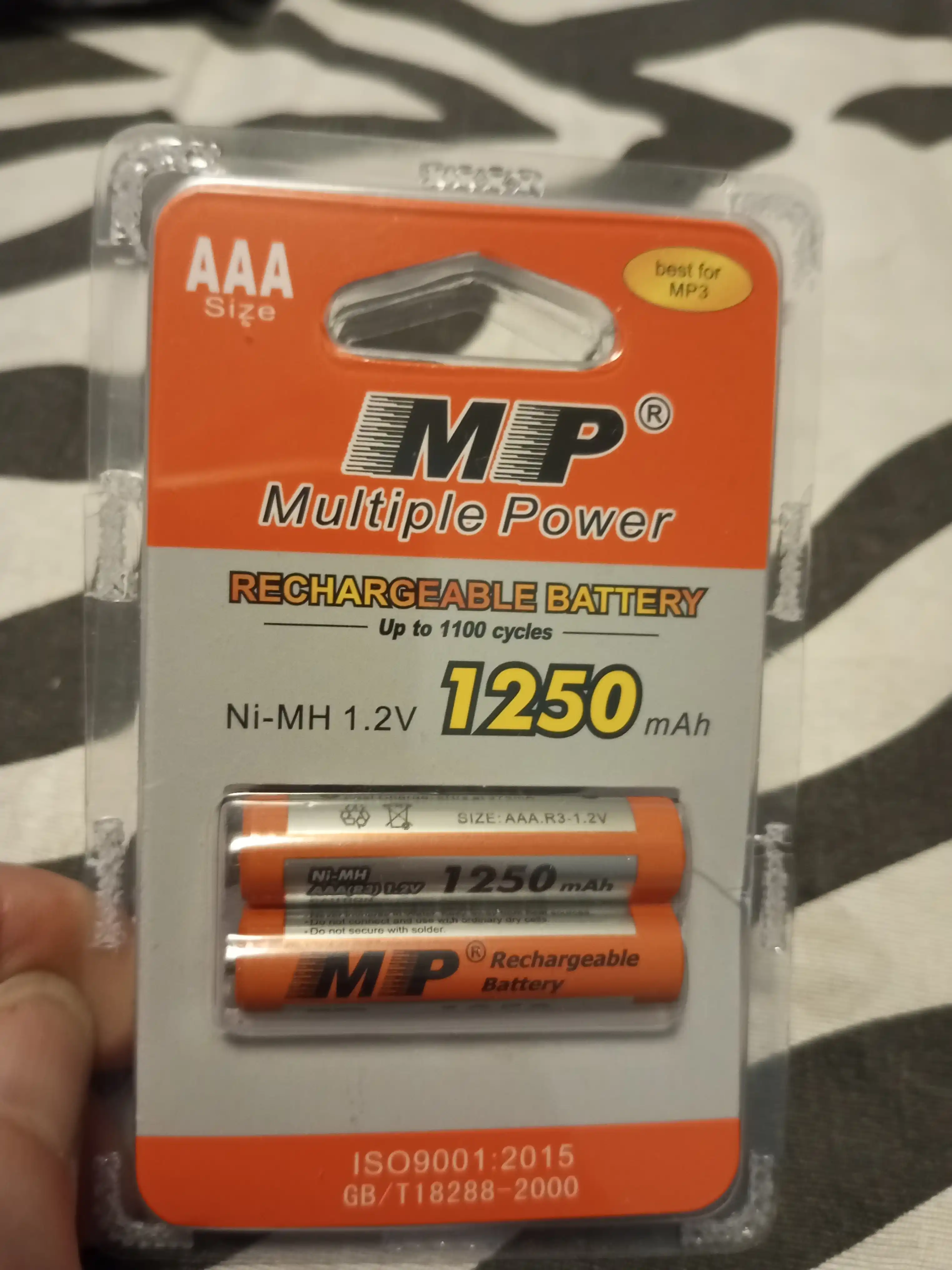 MP Multiple Power — qayta zaryadlanuvchi Ni-MH batareyalar