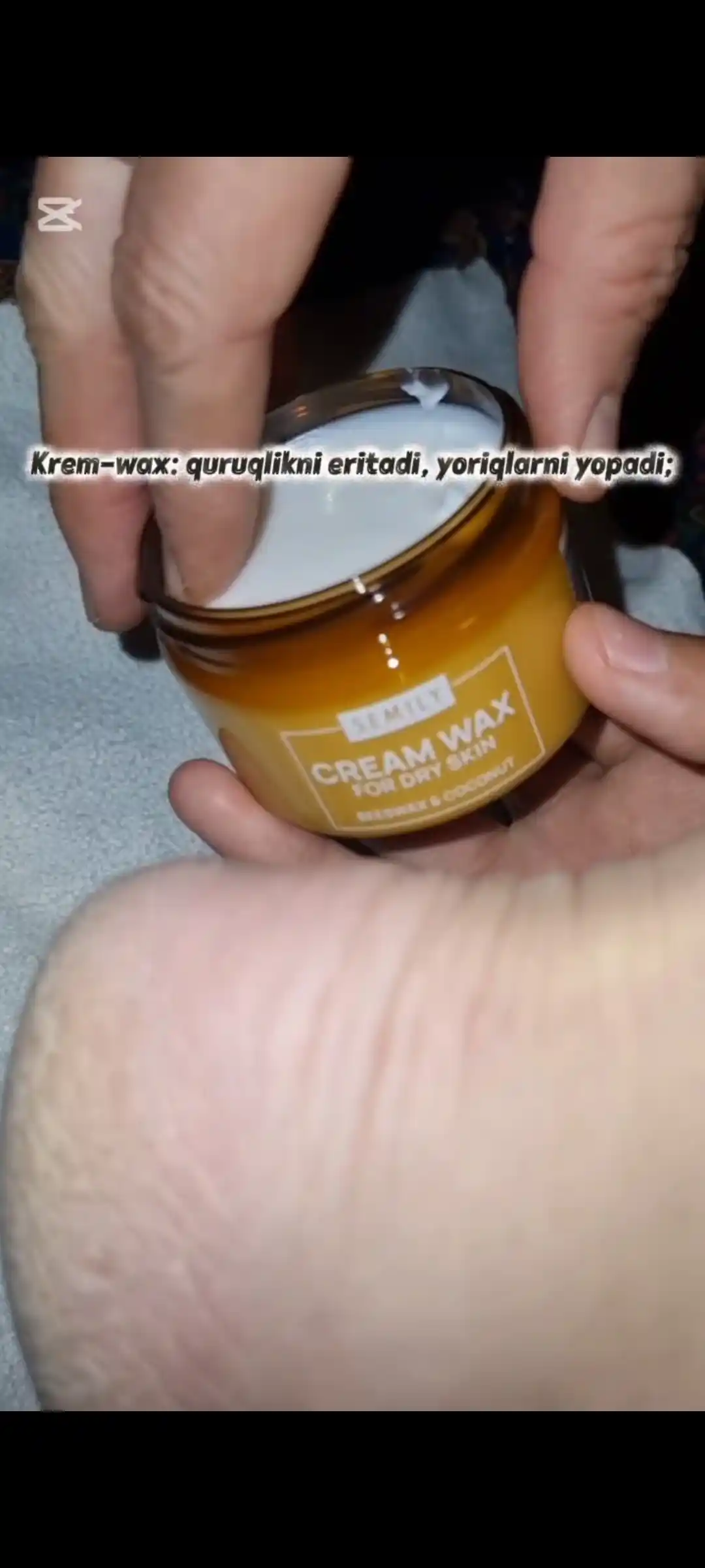Krem vosk SEMILY oyoq va qo‘l yoriqlariga qarshi mumli krem, namlantiruvchi krem, 100 ml