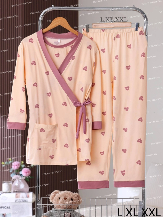 Ayollar uchun pijama, 3 tasi birda - 