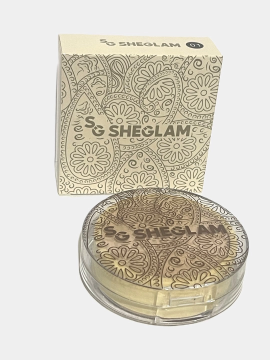 Профессиональная тональная основа, пудра sheglam SPF30+, тон 01 и тон 02