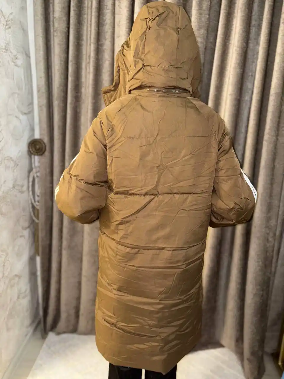 Куртка женская и мужская, тёплый удлинённый пуховик для осени и зимы, непромокаемый