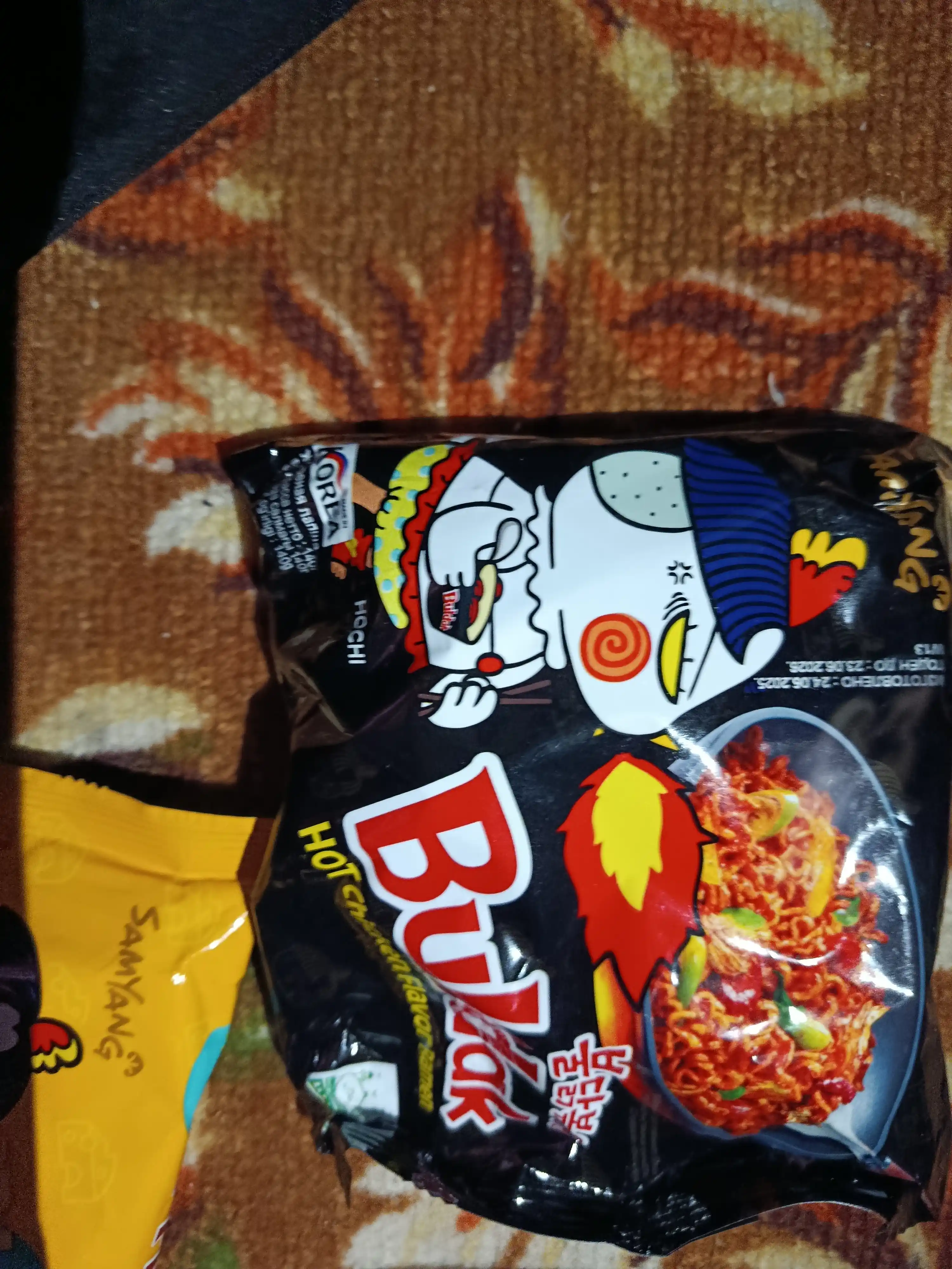Лапша быстрого приготовления Samyang Buldak острая, со вкусом курицы, 140 гр