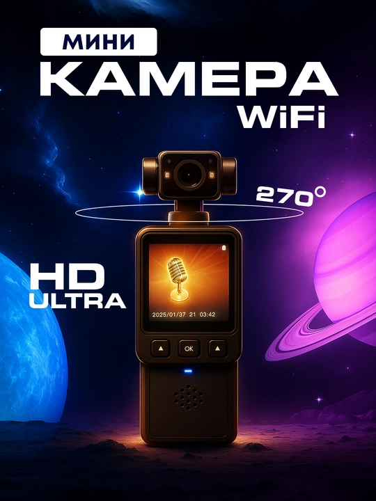 Portativ 3-O‘qli Gimbal Videokamera - 