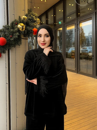 Ayollar uchun ikki qismli to'plam, uy kiyimi, 48-54 - 