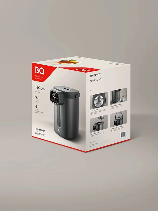 Termopot BQ TP5000 5l, quvvati 1600Vt,6 avtomatik rejimlar, haroratni ushlab turish