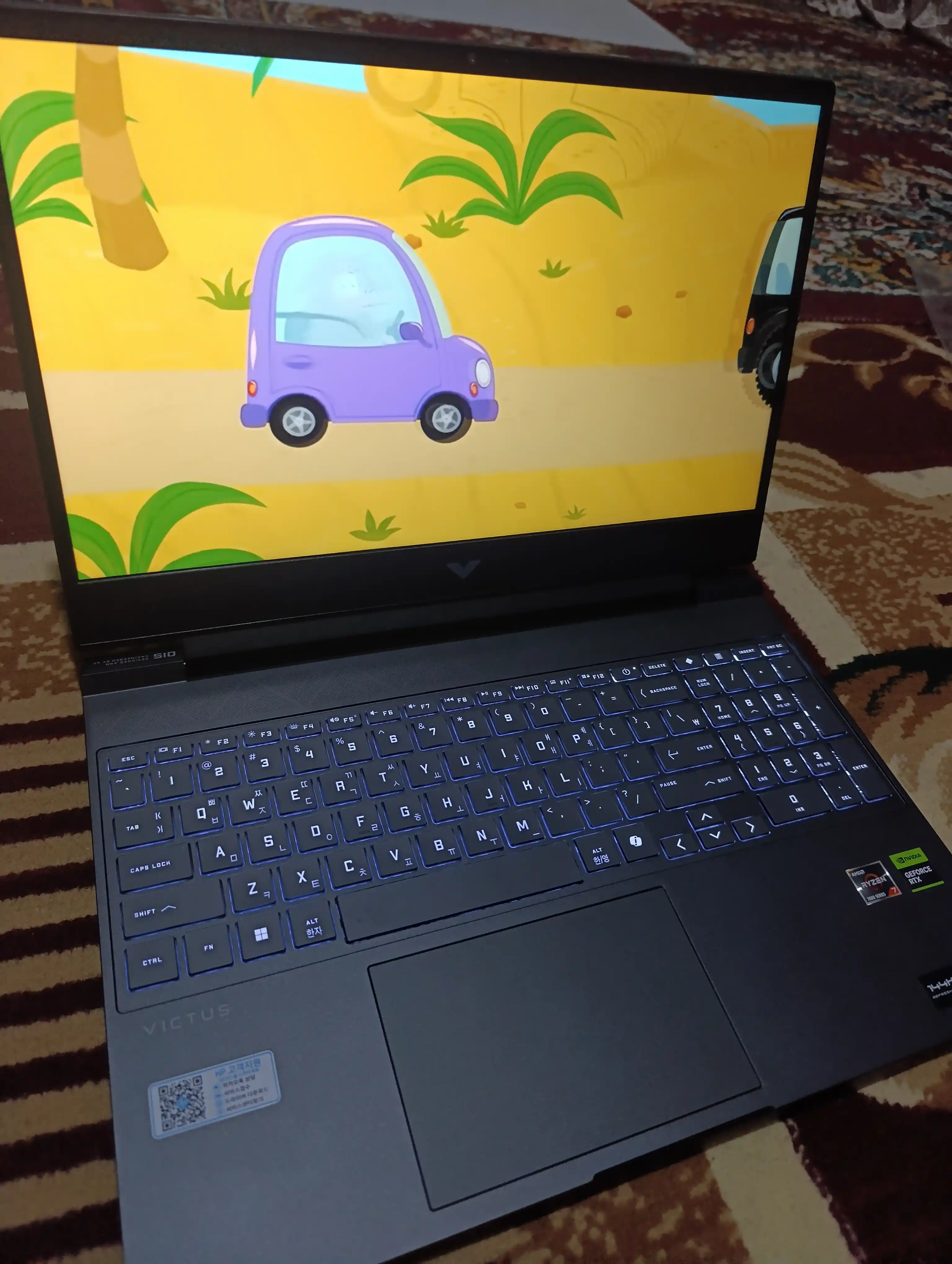 Ноутбук HP Victus 15 R7-7445HS, 8GB DDR5, 512GB SSD 15.6" FHD IPS 144 Hz, RTX 4050 6GB