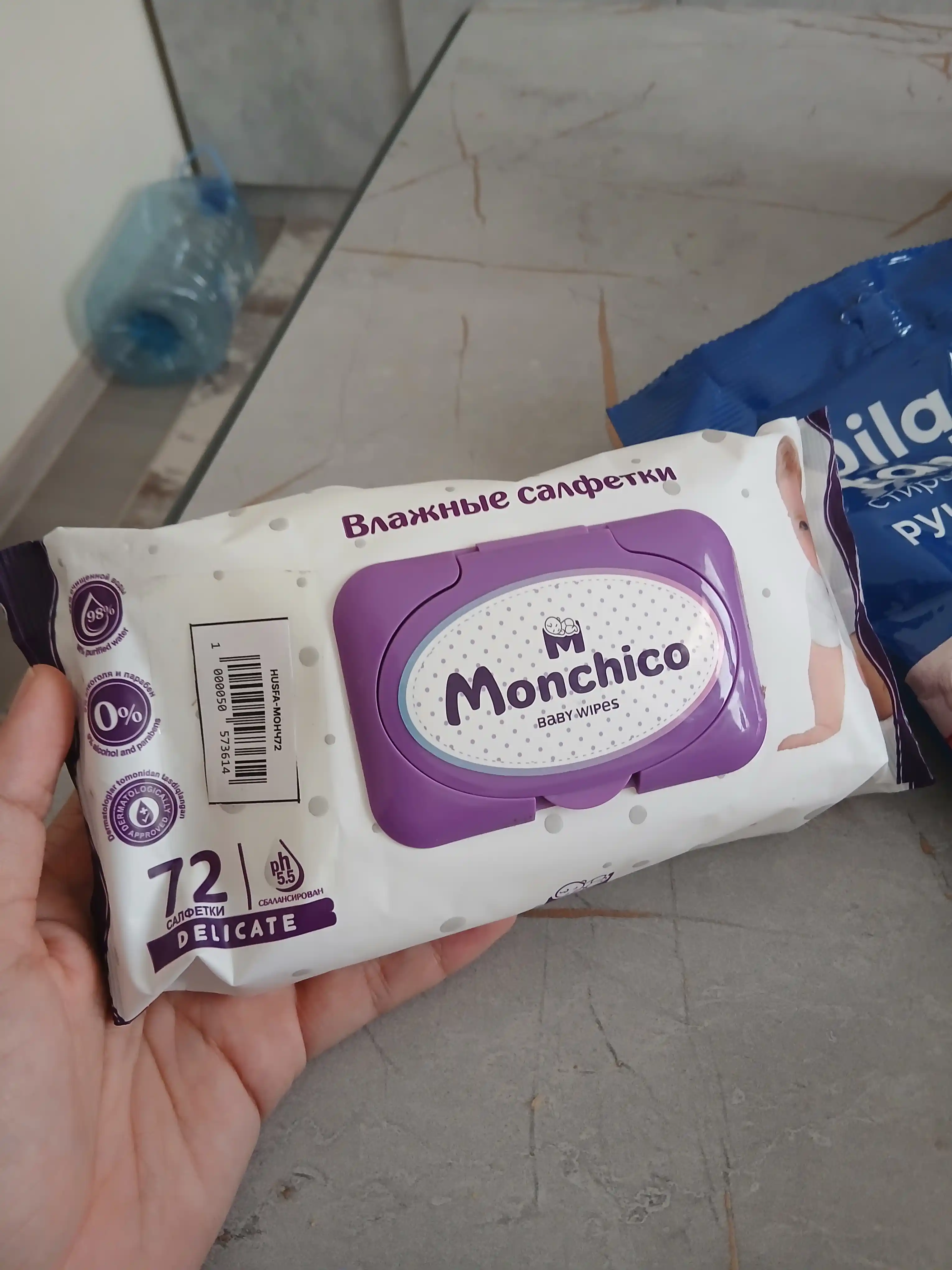 Monchico влажные салфетки, 72 шт