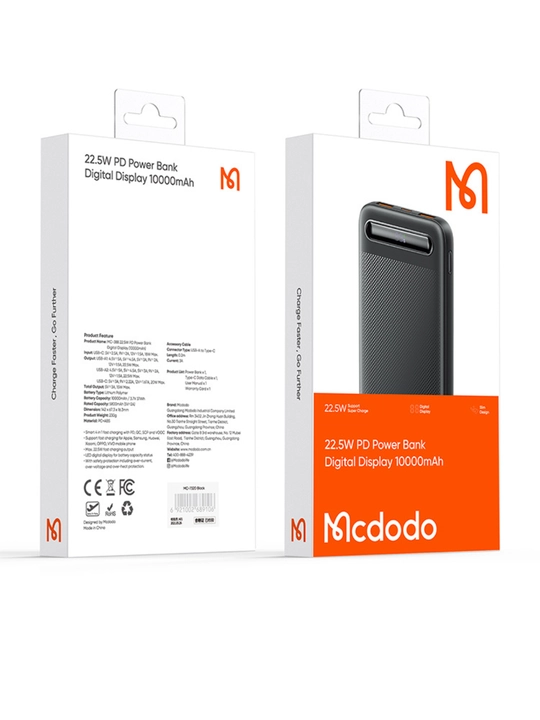 Tashqi akkumulyator Mcdodo 22.5w Powerbank - 