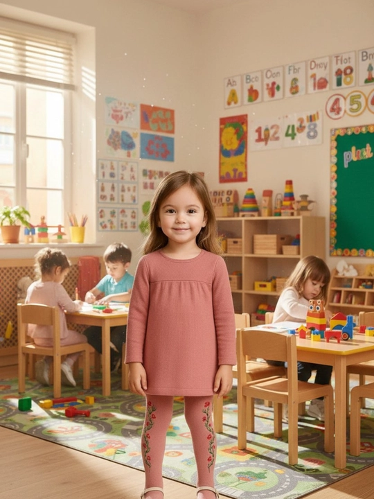 Qiz va o'g'il bolalar uchun, qalin kolgotkalar, 5 oylikdan - 7 yoshgacha