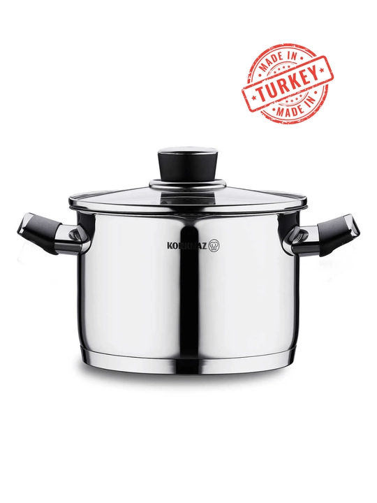 Кастрюля с крышкой нержавейка KORKMAZ PERLA 1,6 л / 3 л / 4,5 л / 7,2 л