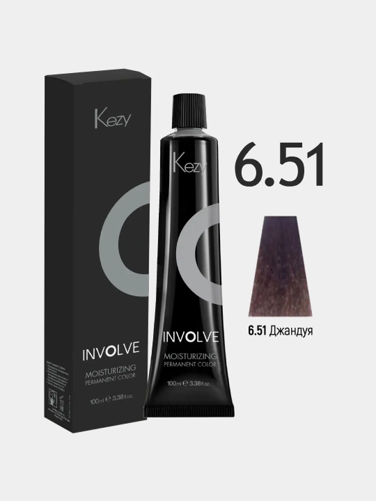 KEZY Involve Color krem-bo‘yoq sochlar uchun 6.51 «Dzhanduya», 100 ml - 