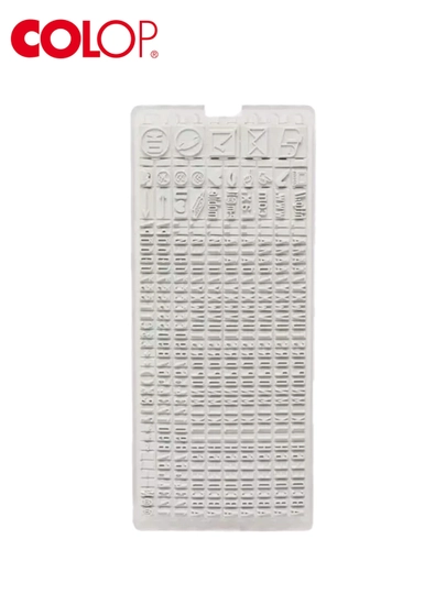 Касса букв, 3,5 мм SET02 анг.Colop, 114712 — DESK2-114712