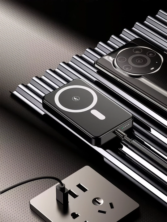 MagSafe bilan 10000 mAh Magnitli Power Bank, tez va simsiz zaryad