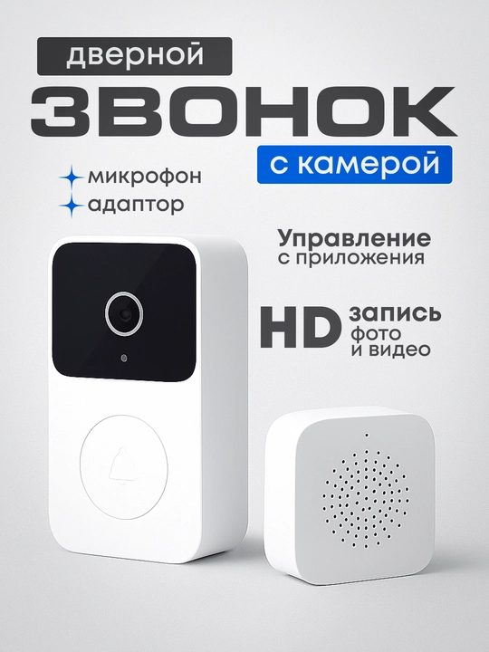 Wi-Fi eshik qo‘ng‘irog‘i kamerali – HD video va Ilova orqali boshqaruv - 