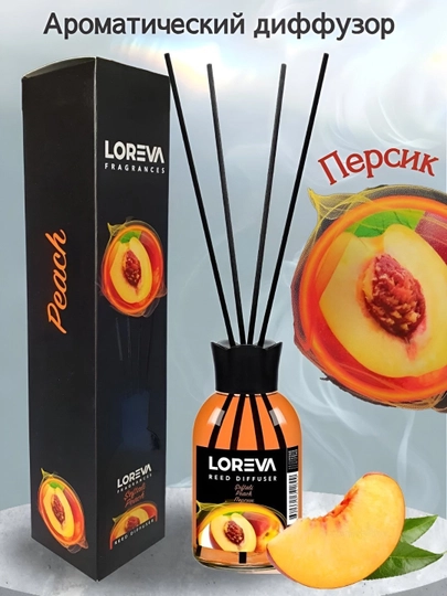 Освежитель воздуха для дома и офиса LOREVA, 110 мл — MVSTORE-LOREVA-ОРАНЖ