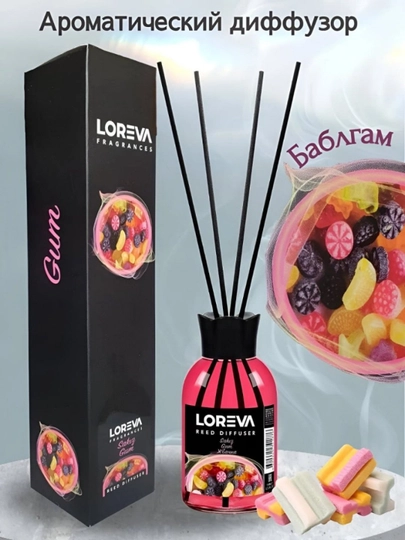 Освежитель воздуха для дома и офиса LOREVA, 110 мл — MVSTORE-LOREVA-ТЕМНРОЗ