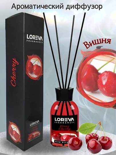 Освежитель воздуха для дома и офиса LOREVA, 110 мл — MVSTORE-LOREVA-КРАСН