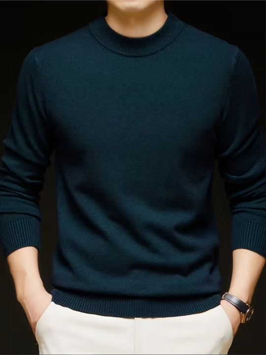 Мужская водолазка кофта из хлопка и кашемира, Китай