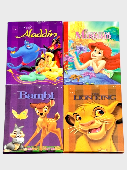 Disney Mini storybook library. Bambi, Peter Pan, Aladdin, Cindrella, The Lion King