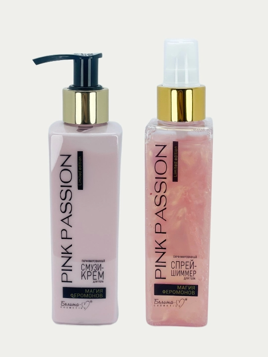 Подарочный набор для женщин, косметики Pink Passion, с феромоном, 2 в 1 - 