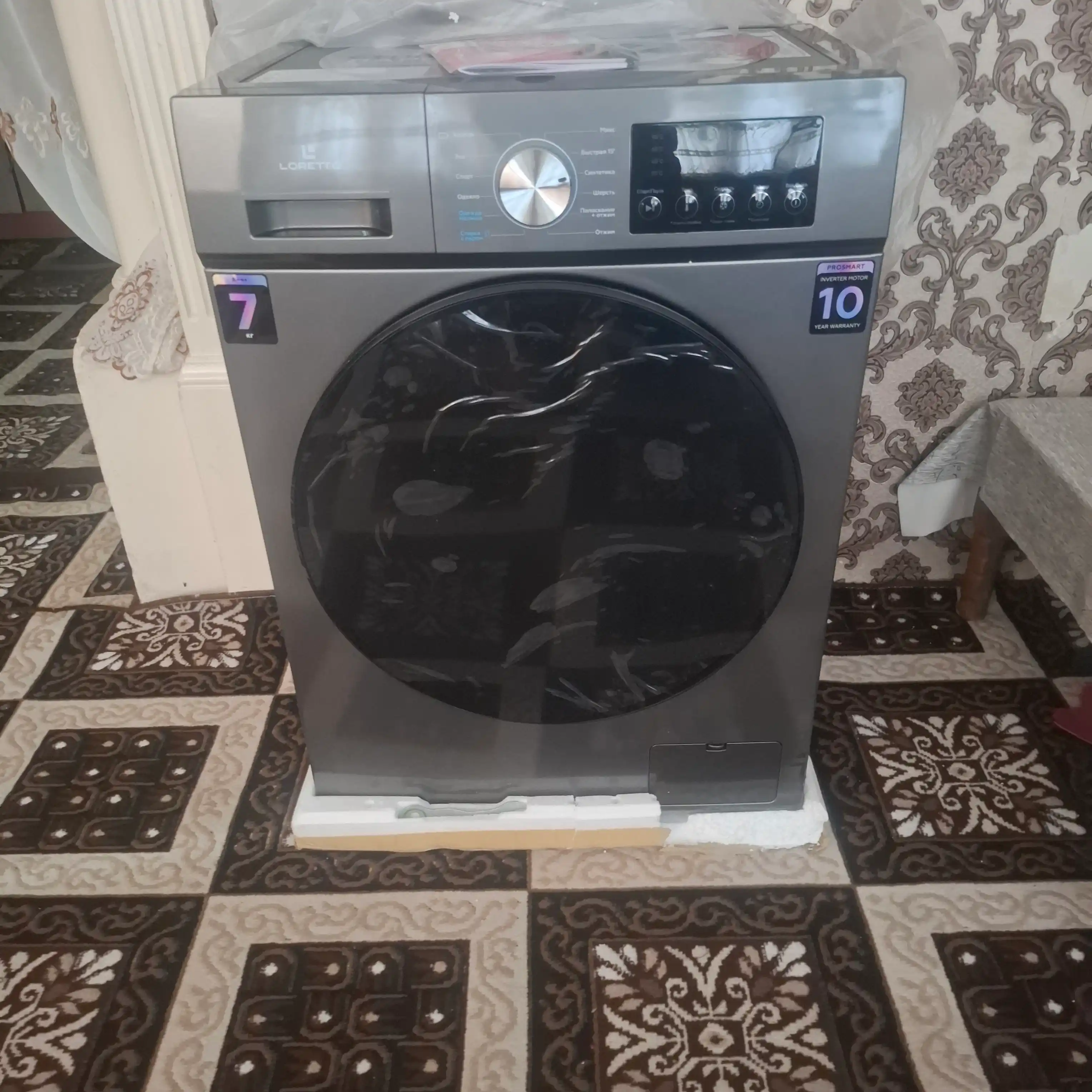 Kir yuvish mashinasi Loretto BLDC Inverter, 6-7-8-9 kg