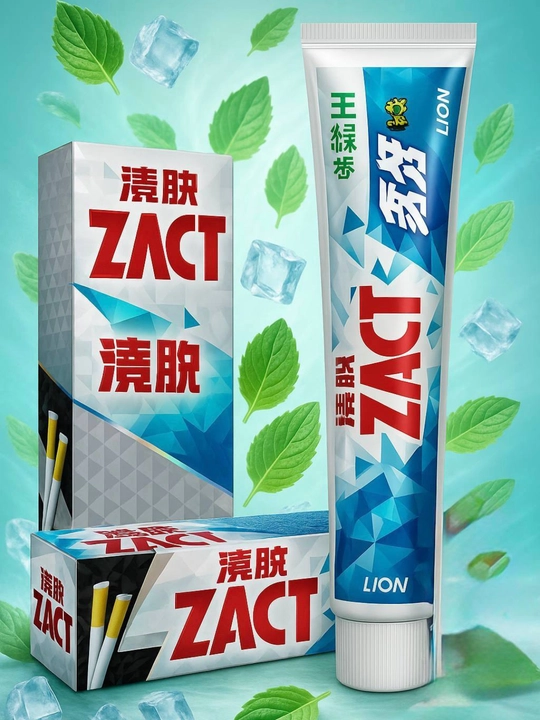 Nikotin karashi va tamaki hidiga qarshi Lion ZACT tish pastasi