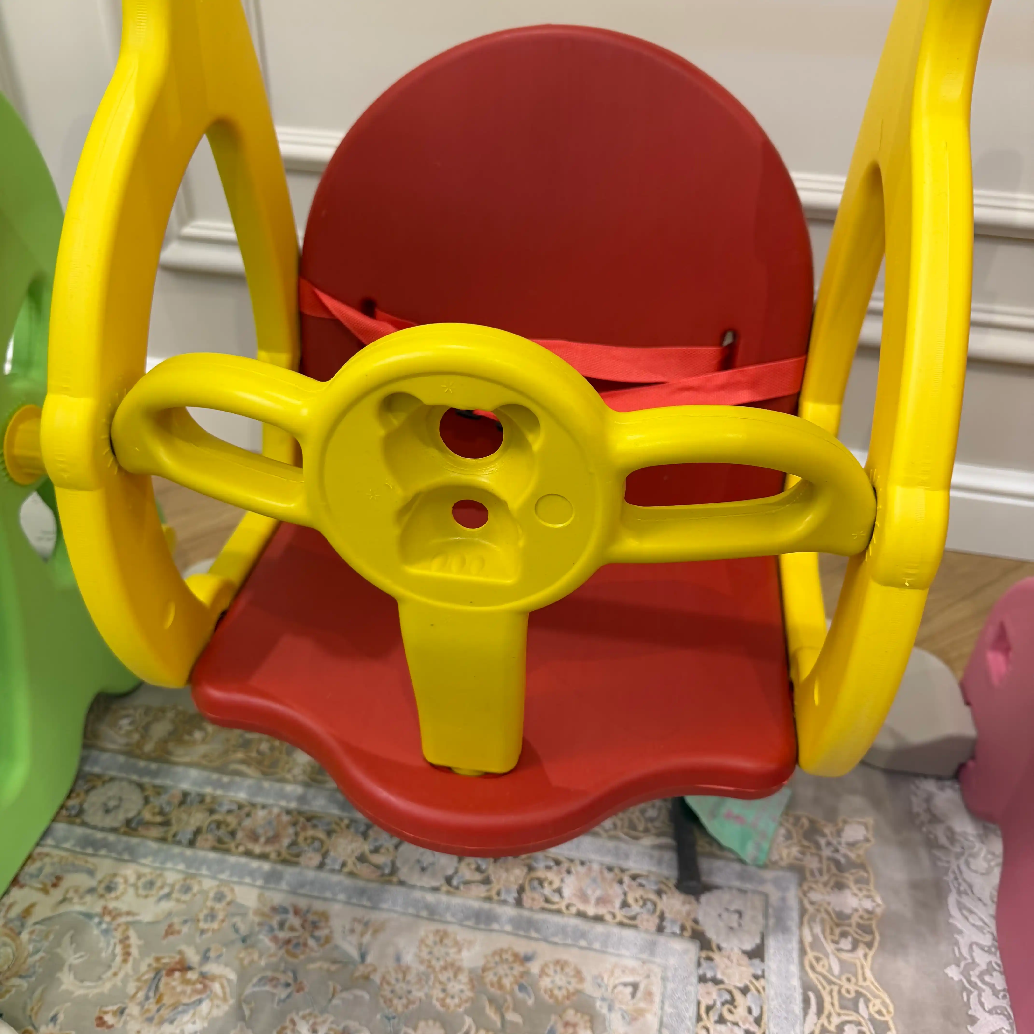 Игровой комплекс 3-в-1: Горка + Качели + Баскетбольное кольцо 