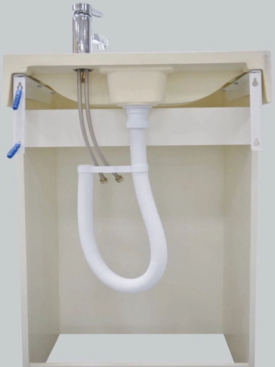 1MARKA LAUNDRY 600×600 — kir yuvish mashinasi ustiga o‘rnatiladigan rakovina