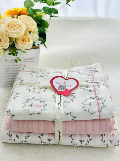 Постельное белье, XB Satin Stripe, 4 предмета, 100% хлопок, Emen Brand