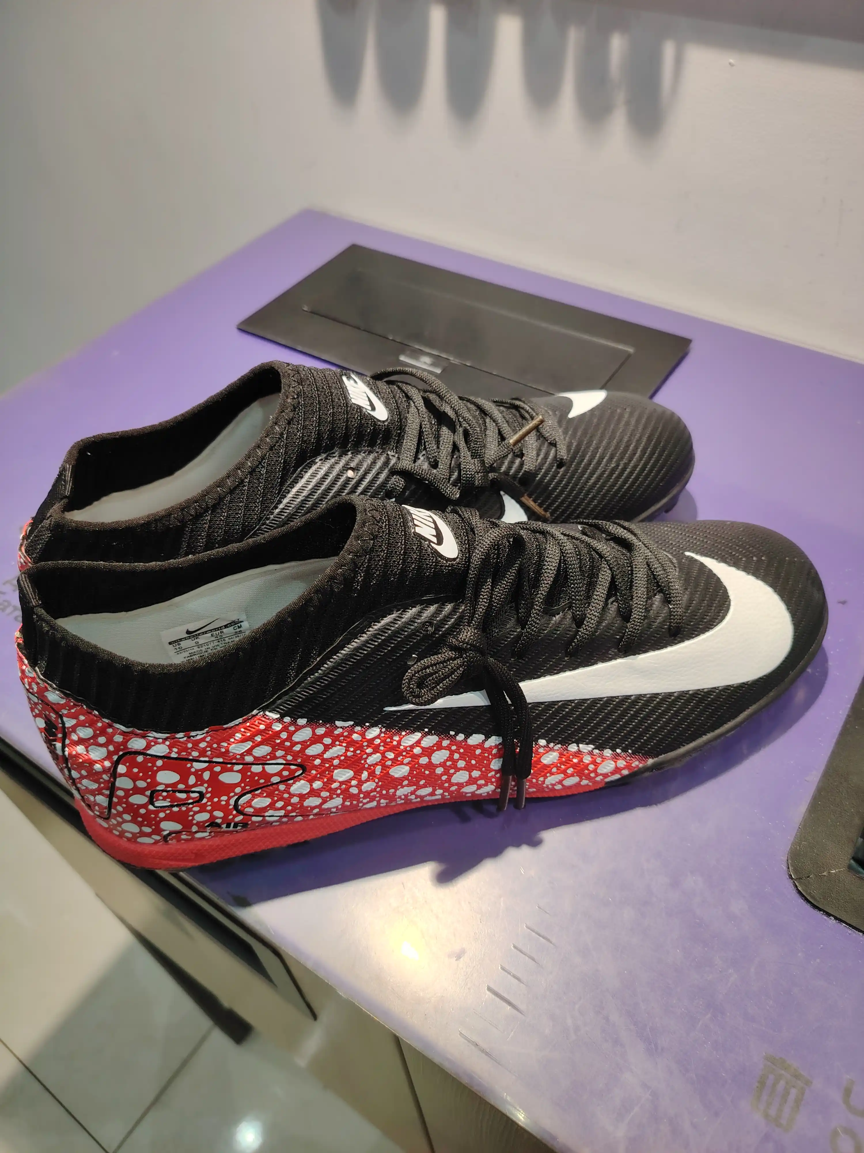 Футбольные бутсы Air Zoom, сороконожки, с манжетом и Полуманжеты, яркие цвета