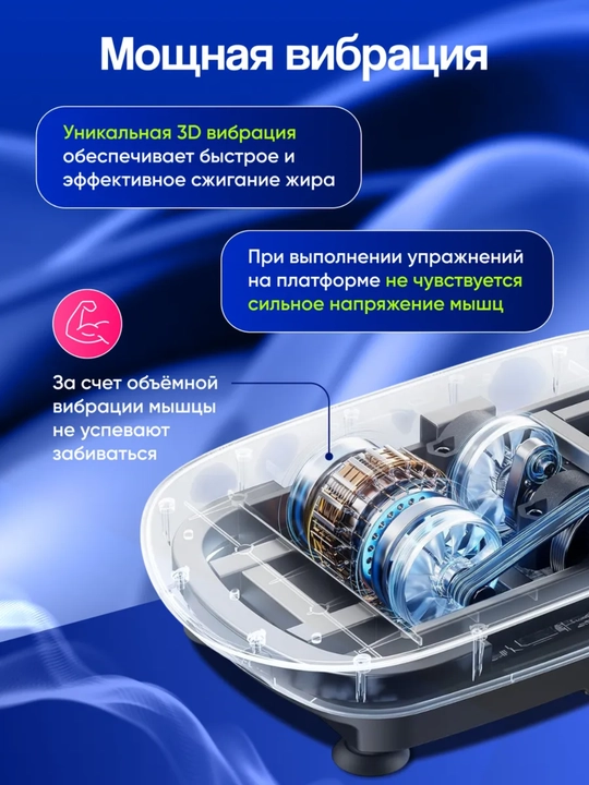 Виброплатформа для похудения, фитнесс - вибротренажер, с пультом