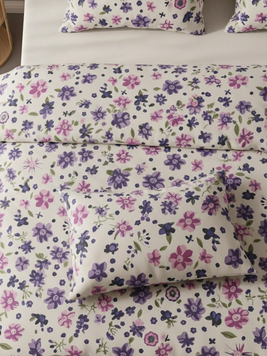 Комплект постельного белья: двуспальный 220×225 см, односпальный 220×150, наволочки 70×50