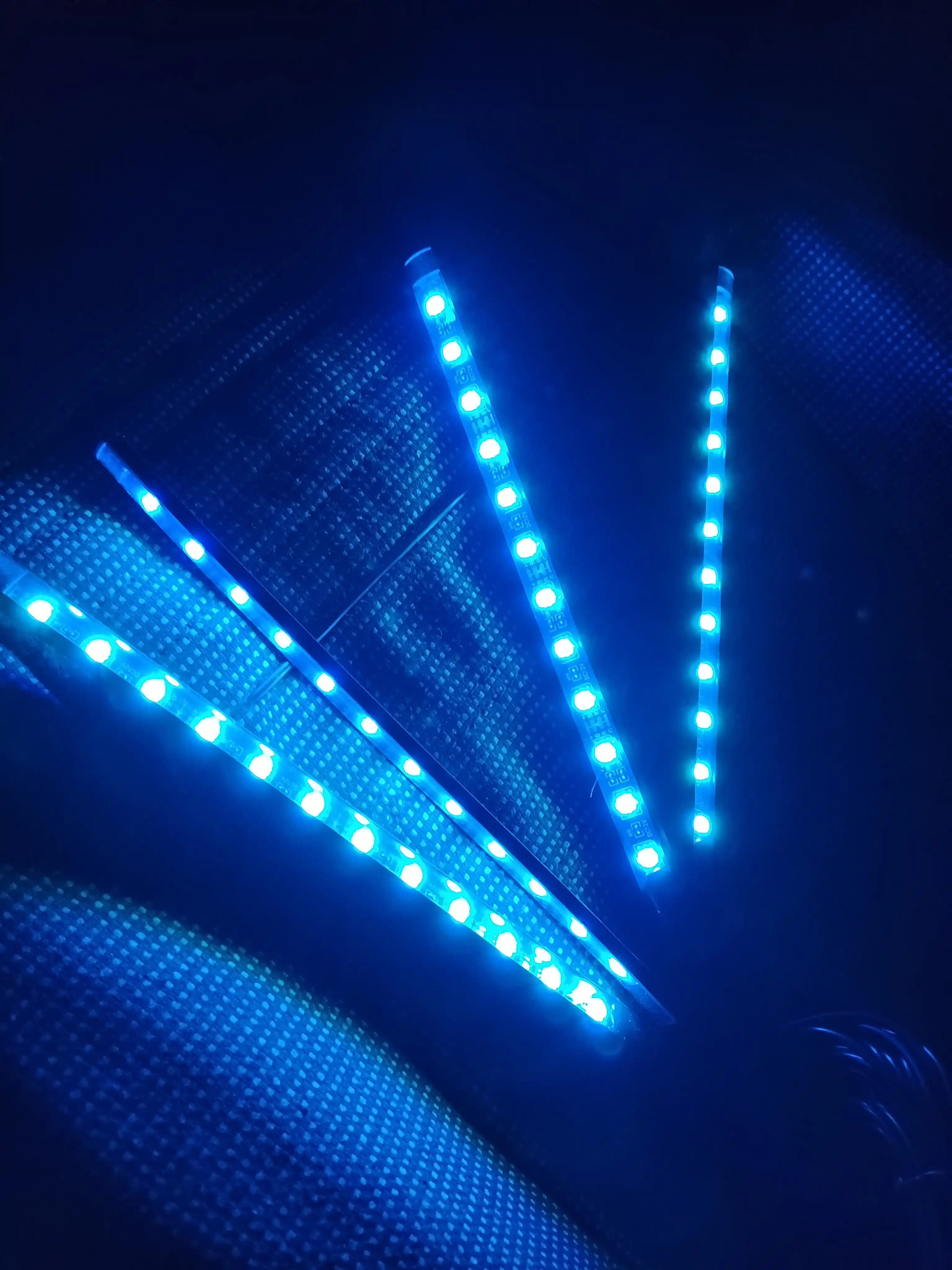 RGB лента для салона автомобиля, 12 разных лампочек