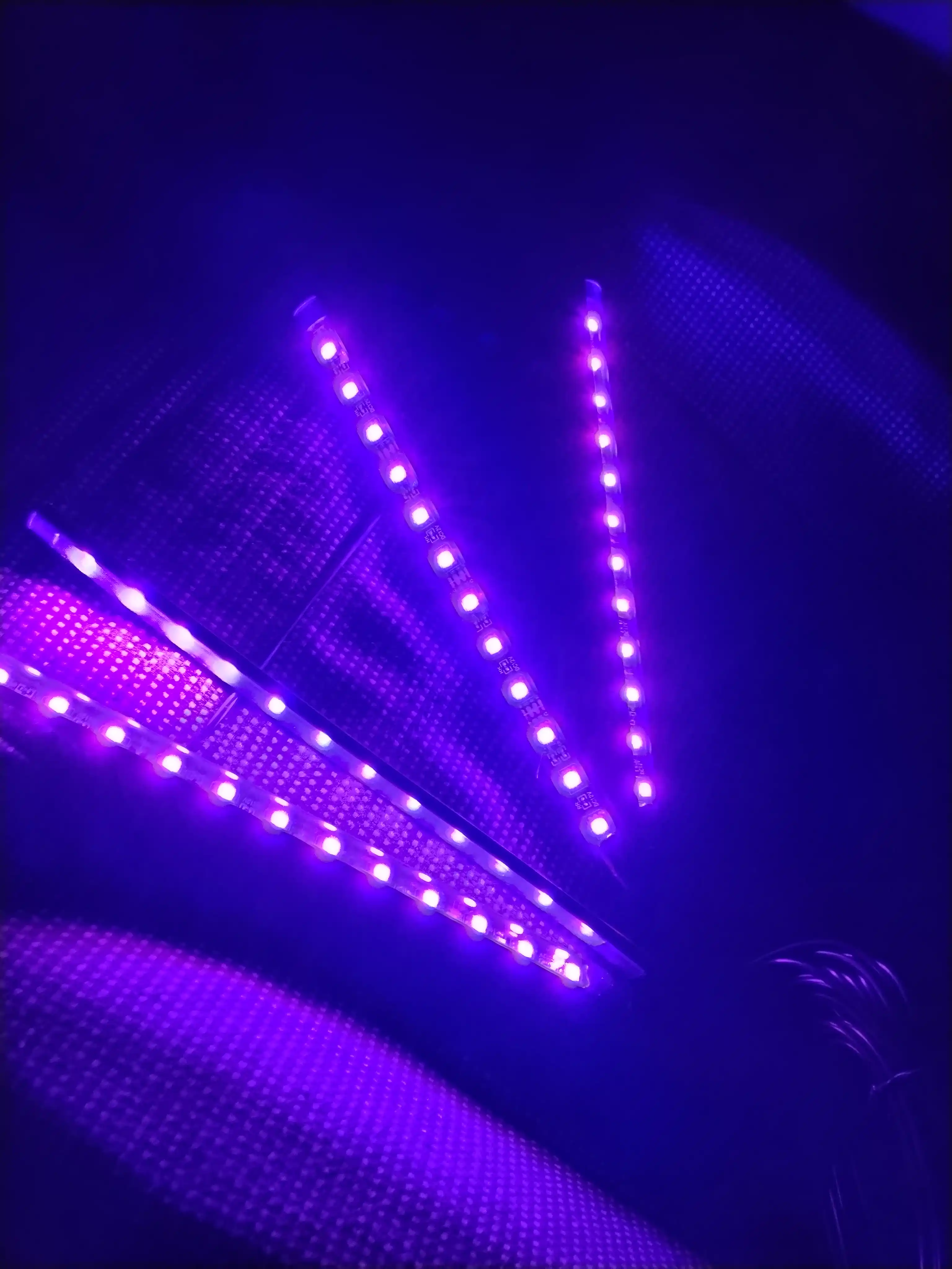 RGB лента для салона автомобиля, 12 разных лампочек