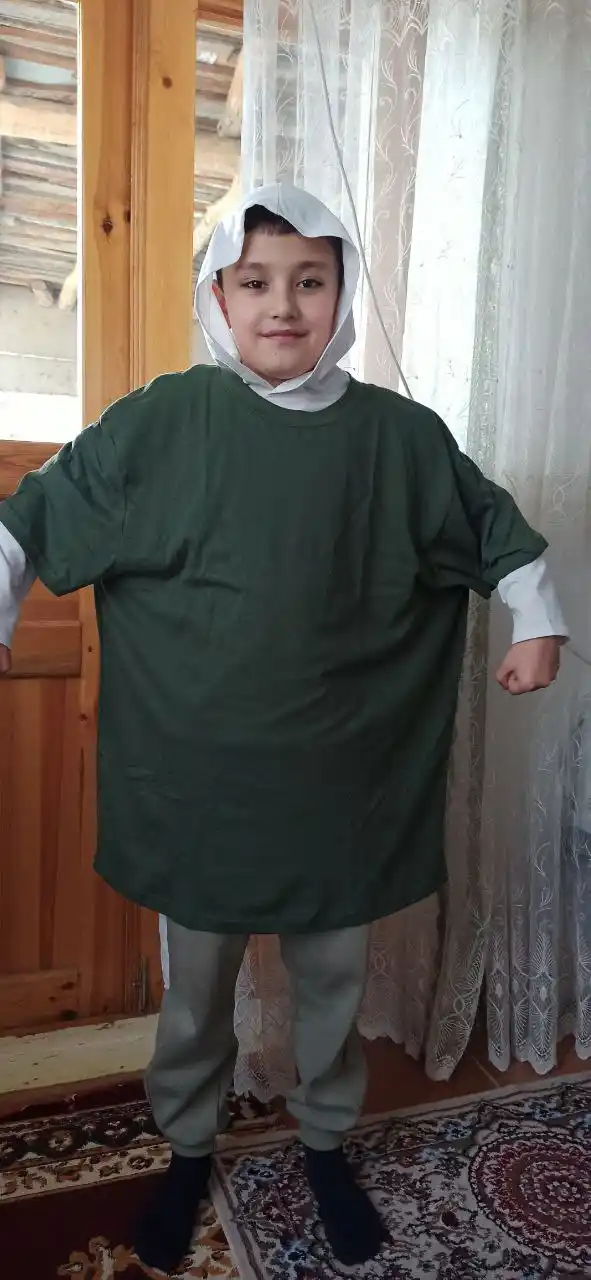 Katta o'lchamli futbolka, velikan futbolka, 100% paxta