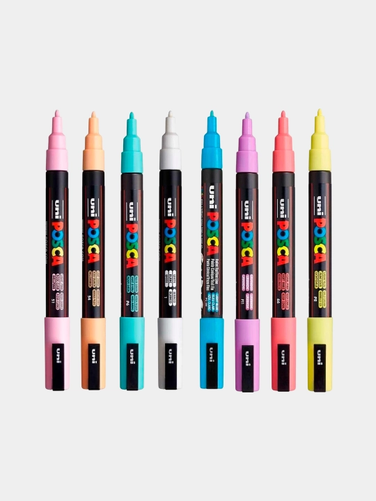 Маркеры Uni POSCA 0.7 Marking Pen SoftColor