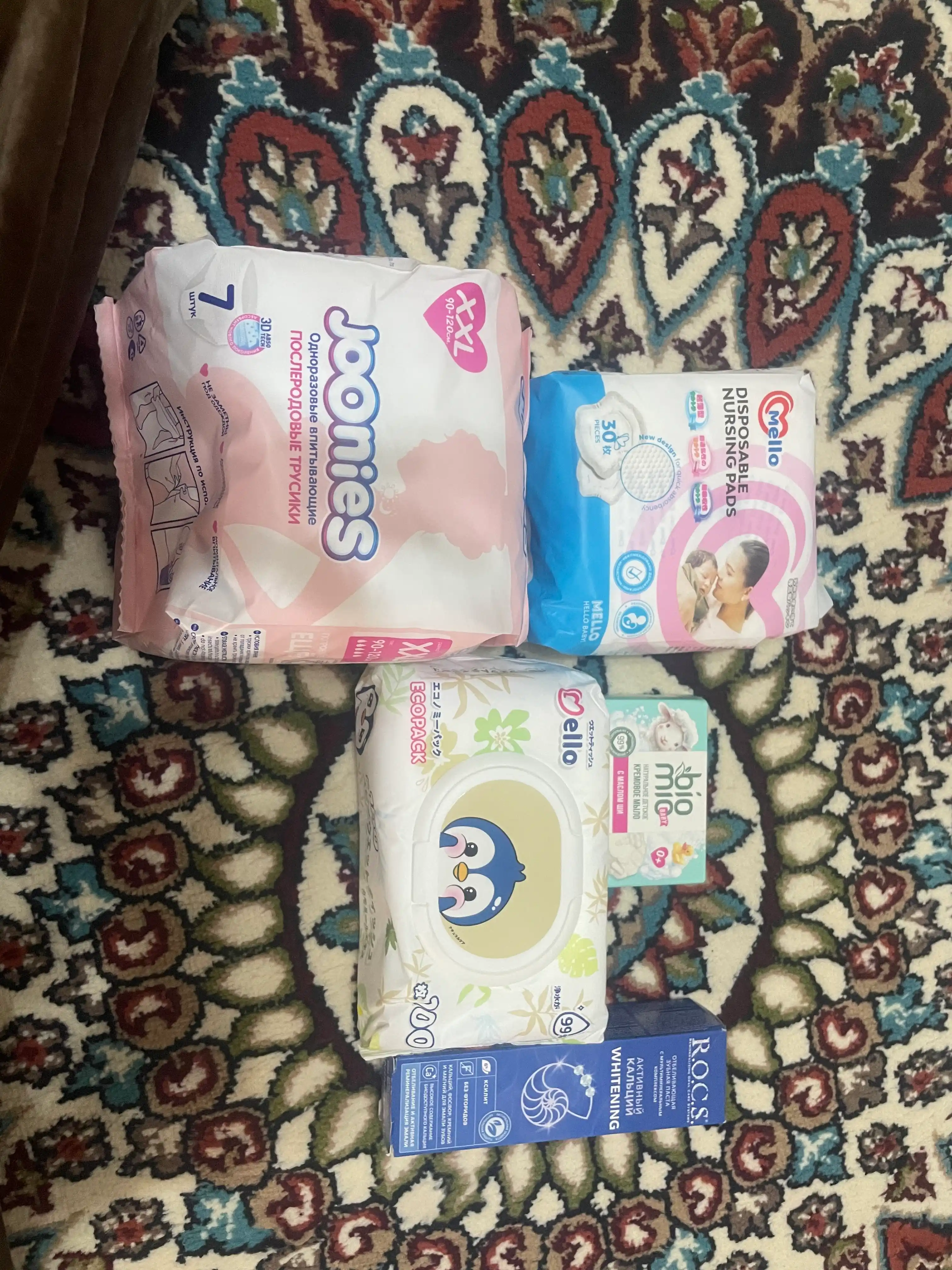 JOONIES poslerodovoy bir martalik trusiklari, 7 dona — yumshoq, nafas oluvchi gigiyenik