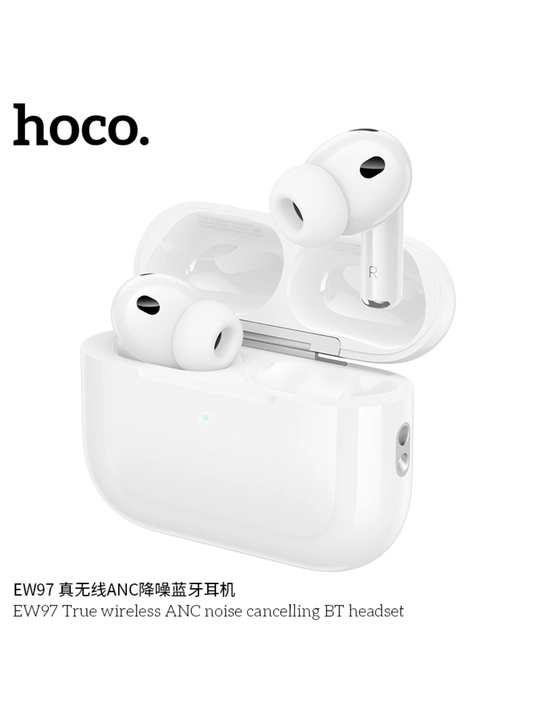 Pro 3 EW97 TWS mikrofonli Bluetooth simsiz eshitish vositasi, oq