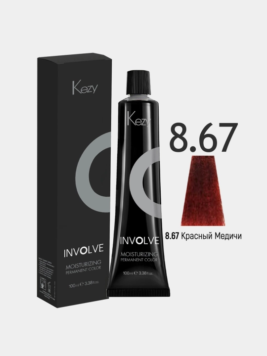 KEZY Involne Color soch bo‘yoqi “Yorqin Blond 8.67”, 100 ml - 