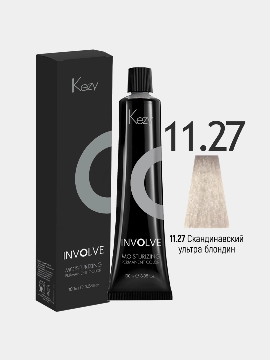 Kezy Involne Color soch bo‘yoqi “Skandinav Ultra Blond” 11.27, 100 ml - 