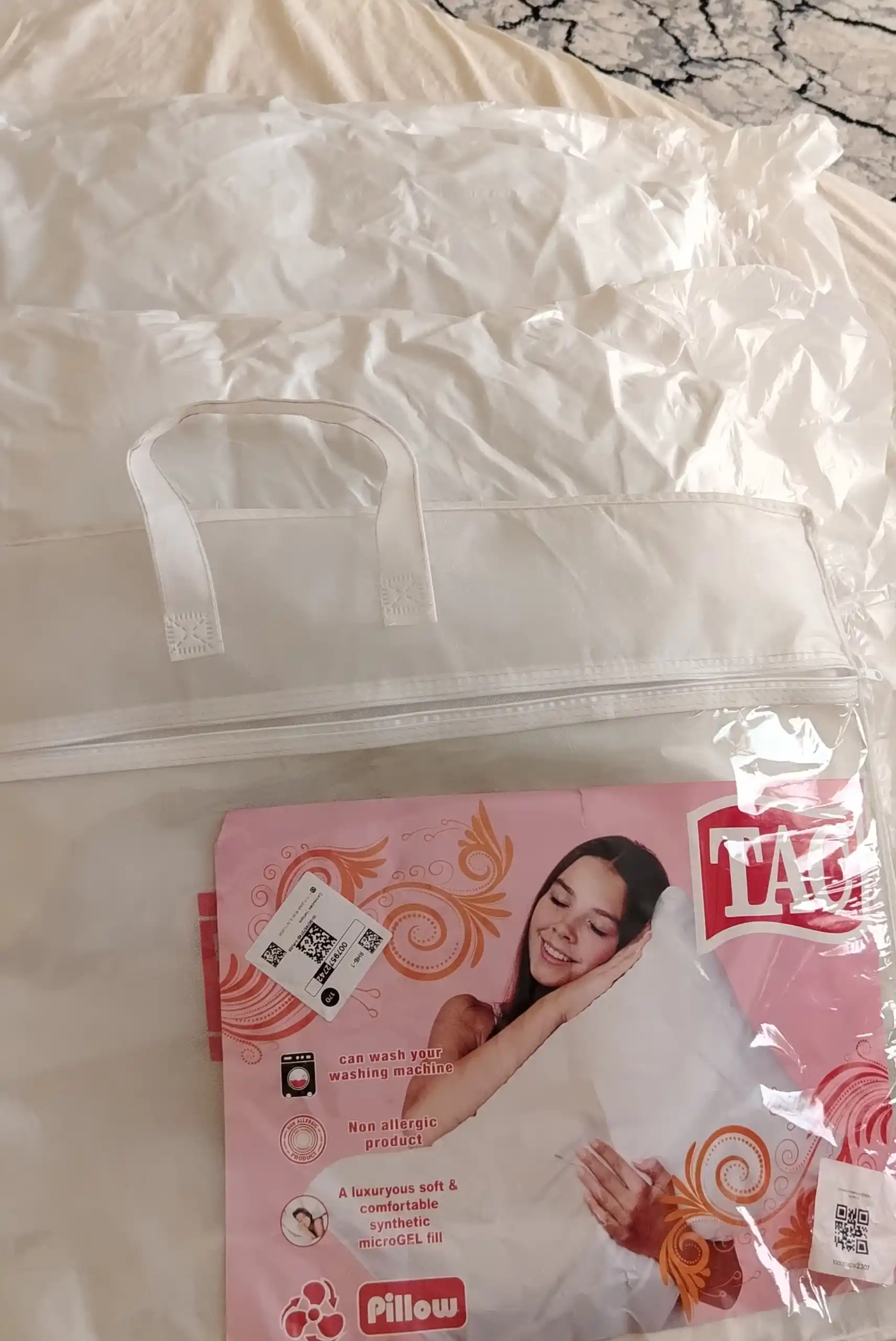 Rania yostiqlar to'plami, eko-bambuk, gipoallergen, 2 dona