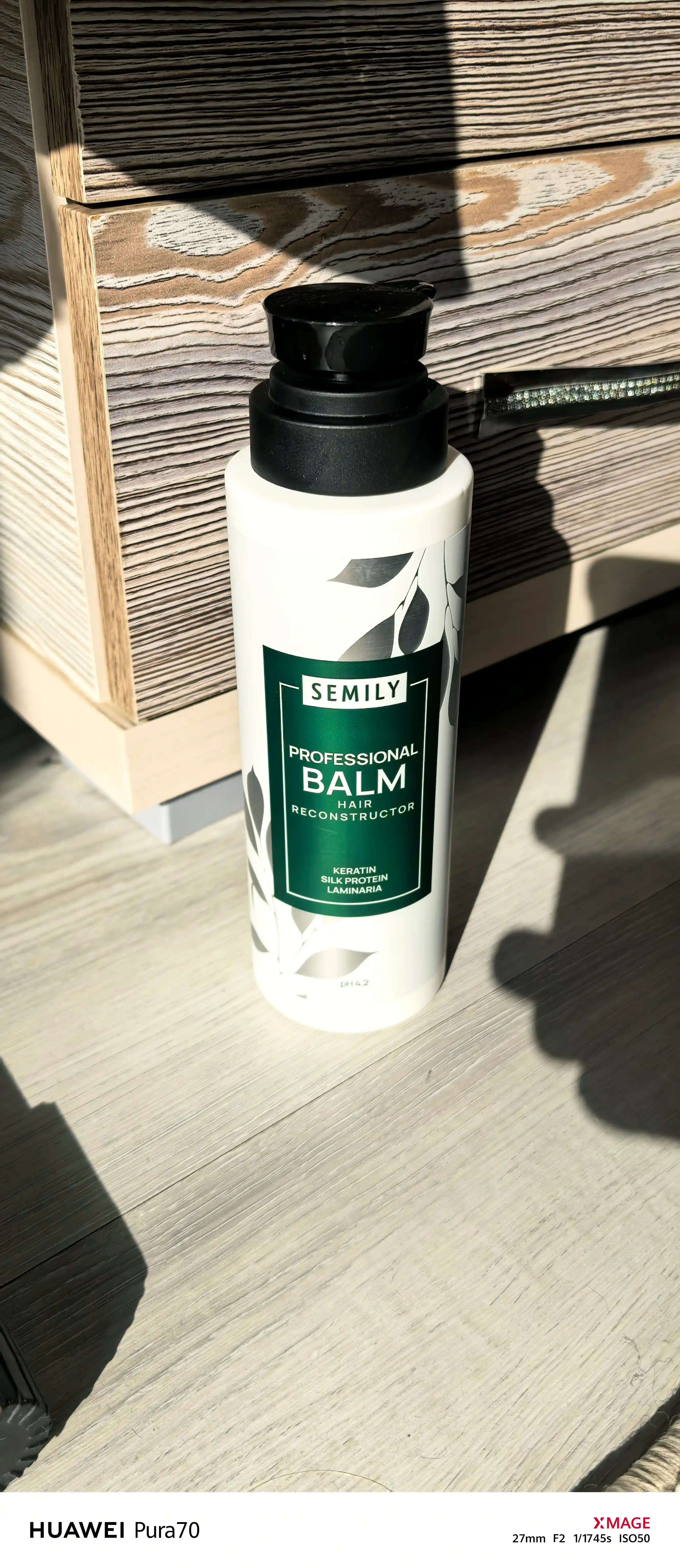 Keratin va ipakli soch chayish balzami, SEMILY konditsioneri, 400 ml