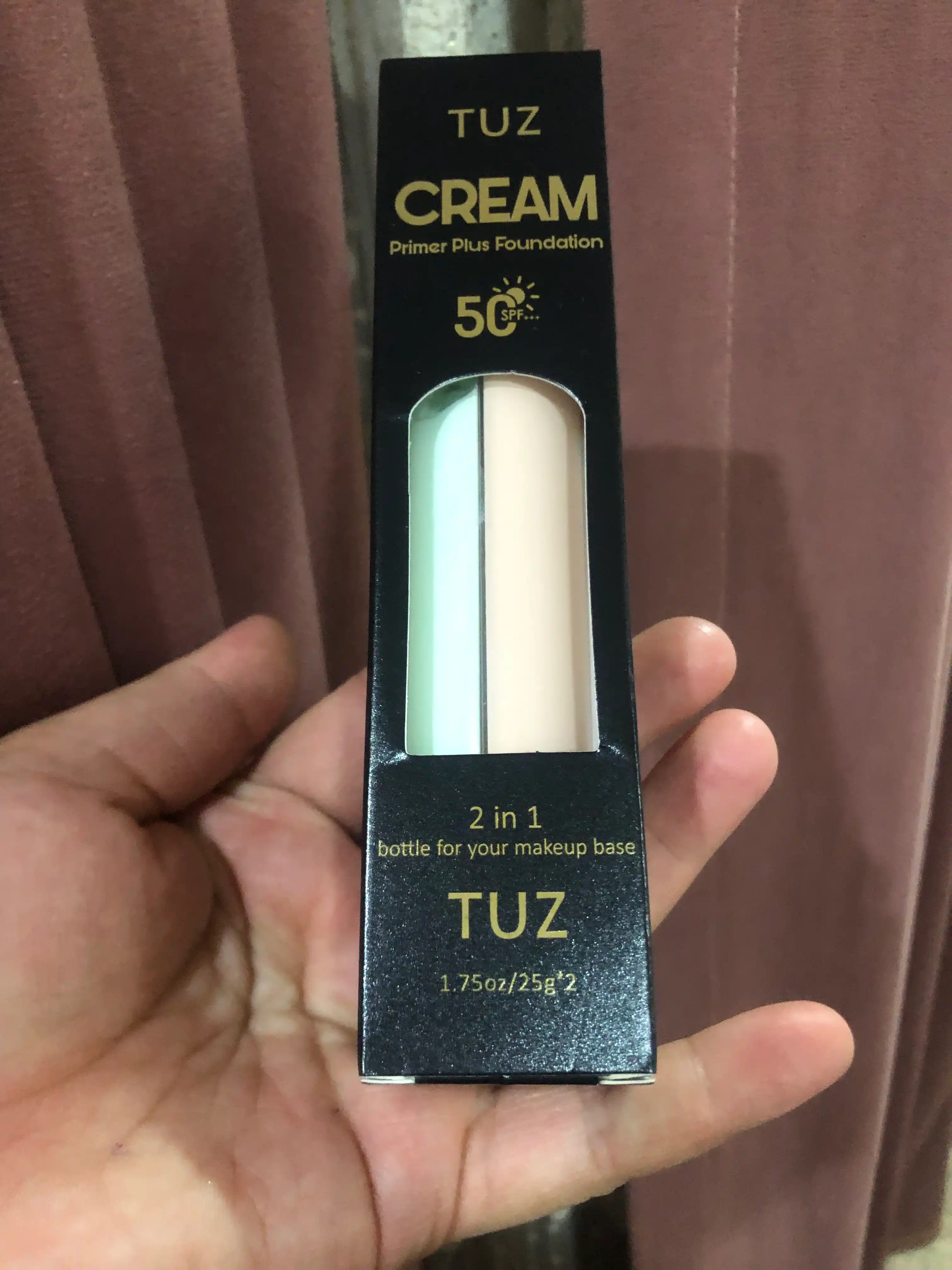Yuz uchun bo'yanish asosi primeri, yuz uchun tonal krem 2 tasi 1 da, SPF 50+++