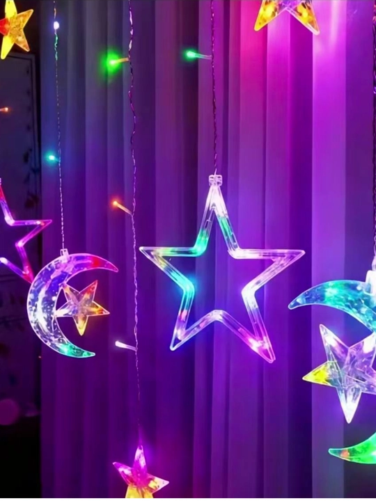 Гирлянда LED, штора на окна, украшения для дома, домашний уют - 