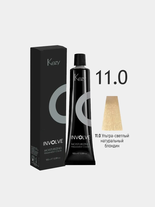 Kezy Involne Color Ultra Yengil tabiiy sariq soch rangi 11.0g 100ml - 