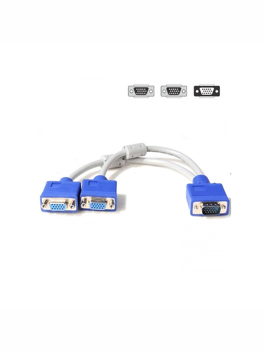 2 ta monitor uchun VGA splitter - 