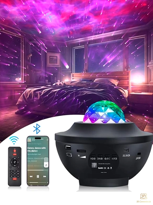 Yulduzli osmon projektor nochigi, LED Galaxy Star Projector, masofadan boshqaruv pulti bn - 