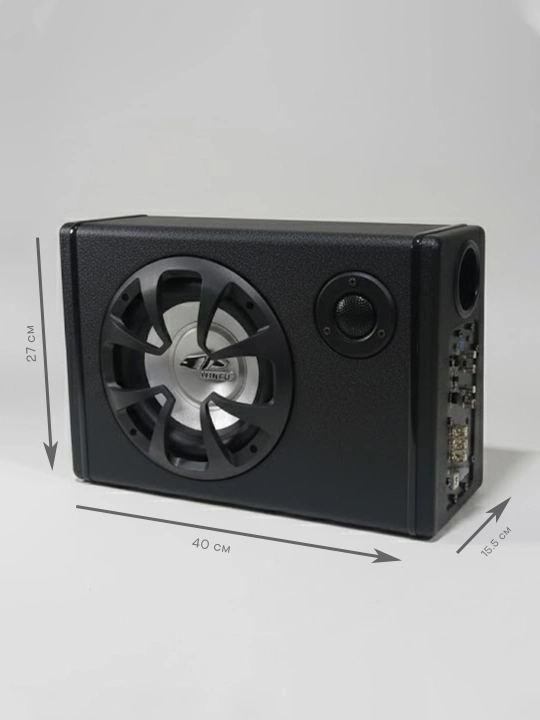 Avtomobil uchun 8 dyuymli sabvufer, USB va Bluetooth qo‘llab-quvvatlovi bilan, 1800W