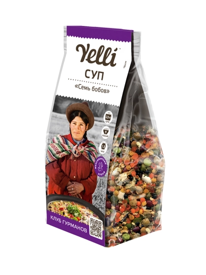 Суп "Семь бобов" Yelli  250 г, 9 порций — VALMART-YARM033